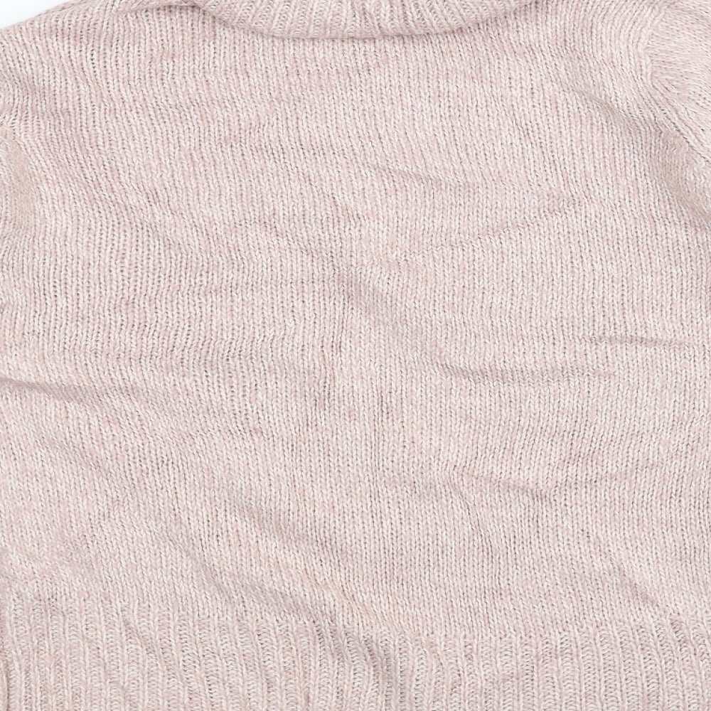 M&Co Womens Pink Knit Pullover Jumper Size 14