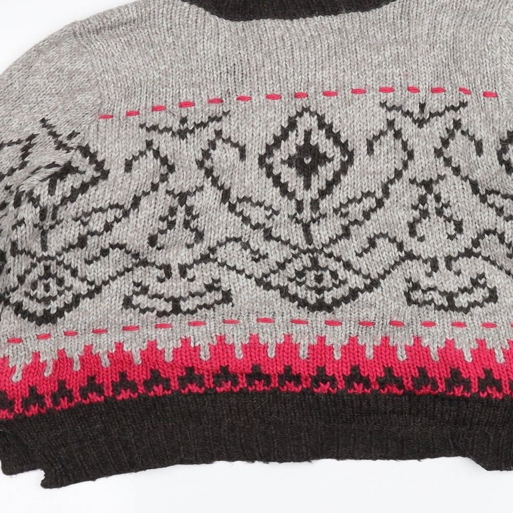Marks & Spencer Womens Grey Knit Pullover Jumper Size 12