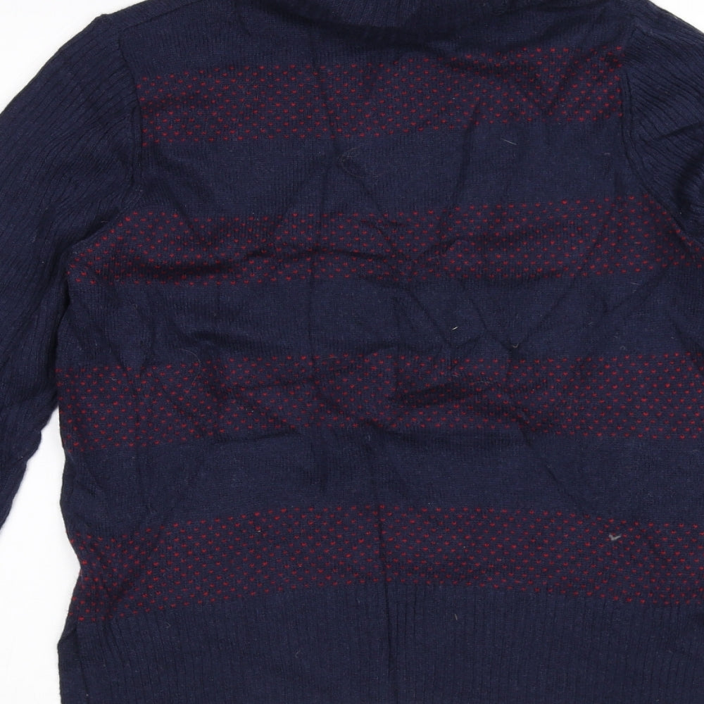 Marks & Spencer Womens Blue Striped Pullover Jumper Size 12