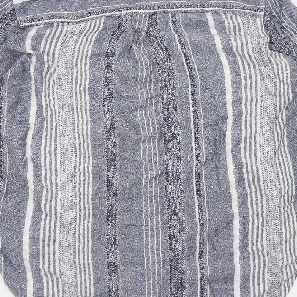 George Womens Blue Basic Button-Up Size 12