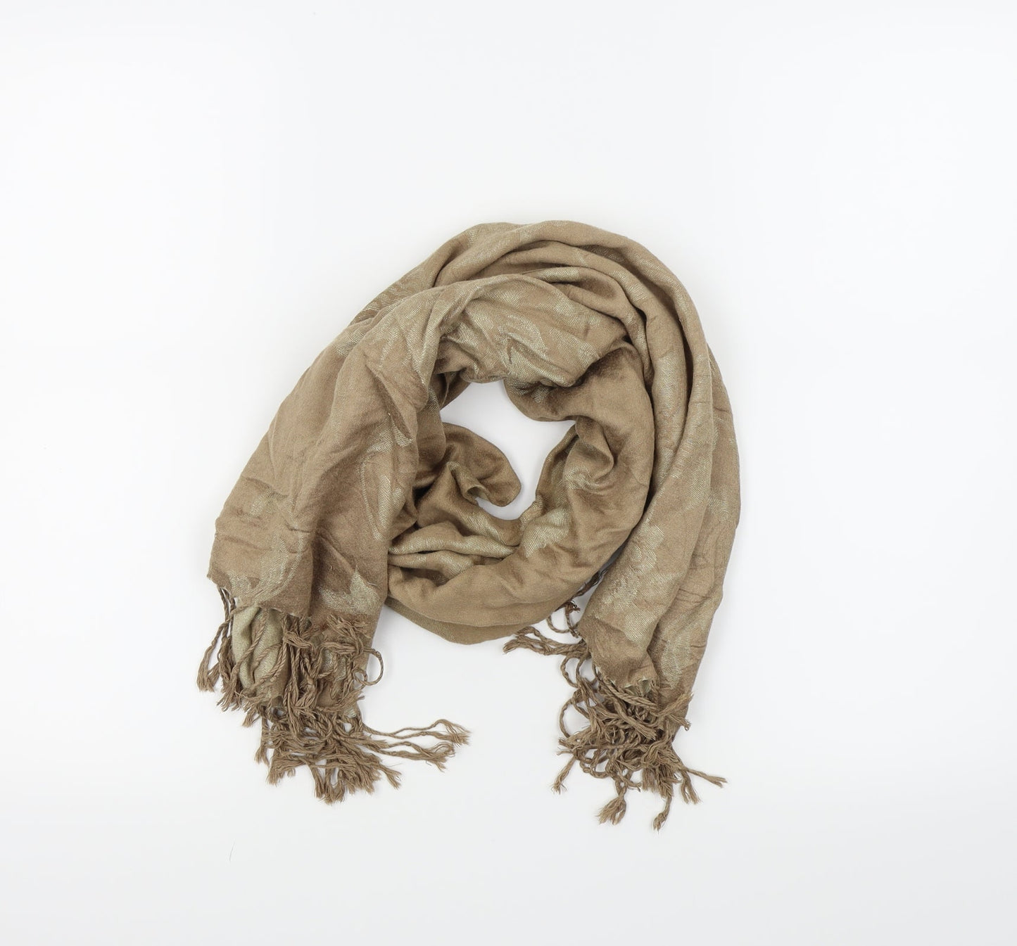 Preworn Womens Gold Scarf