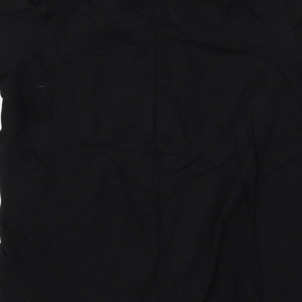 Club Boys Black Basic T-Shirt Size 9-10 Years - slogan