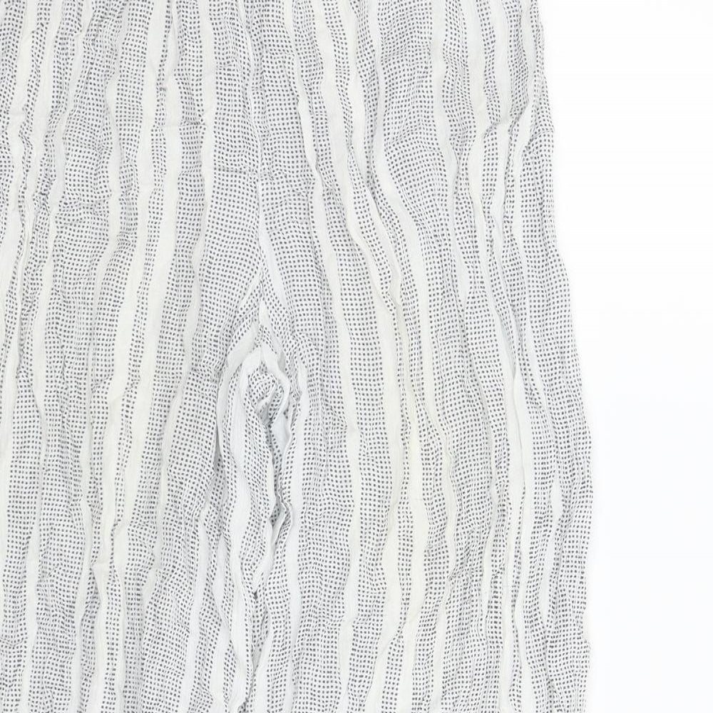 Atmosphere Womens White Striped Bloomer Trousers Size 10