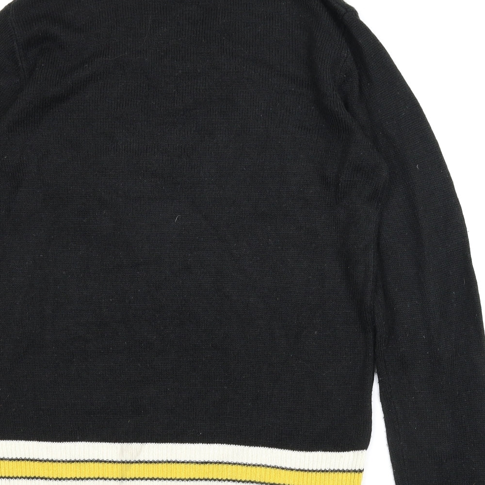 Forever21 Mens Black Pullover Jumper Size M