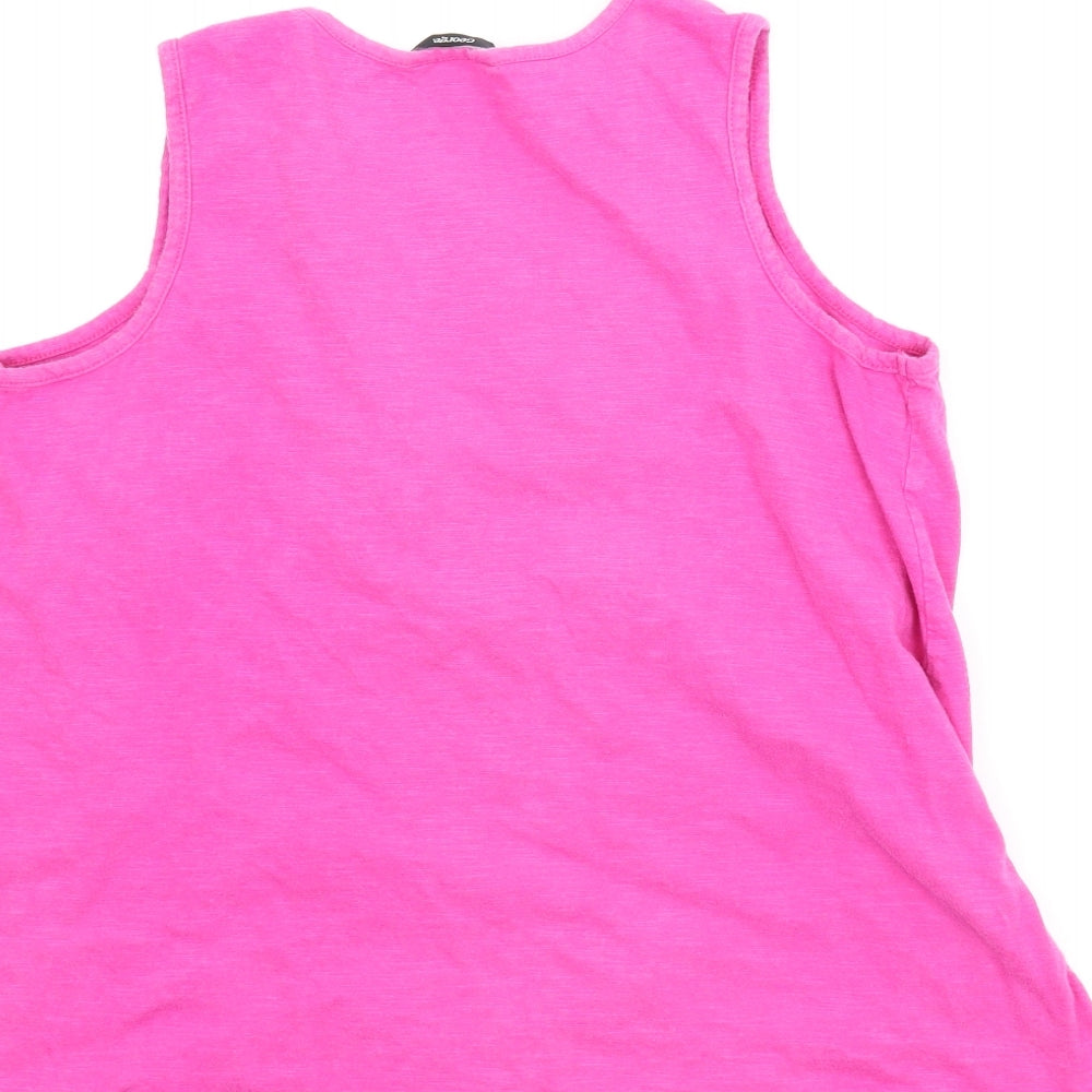 Brand and care label for George girls’ pink basic blouse, size 13-14, years