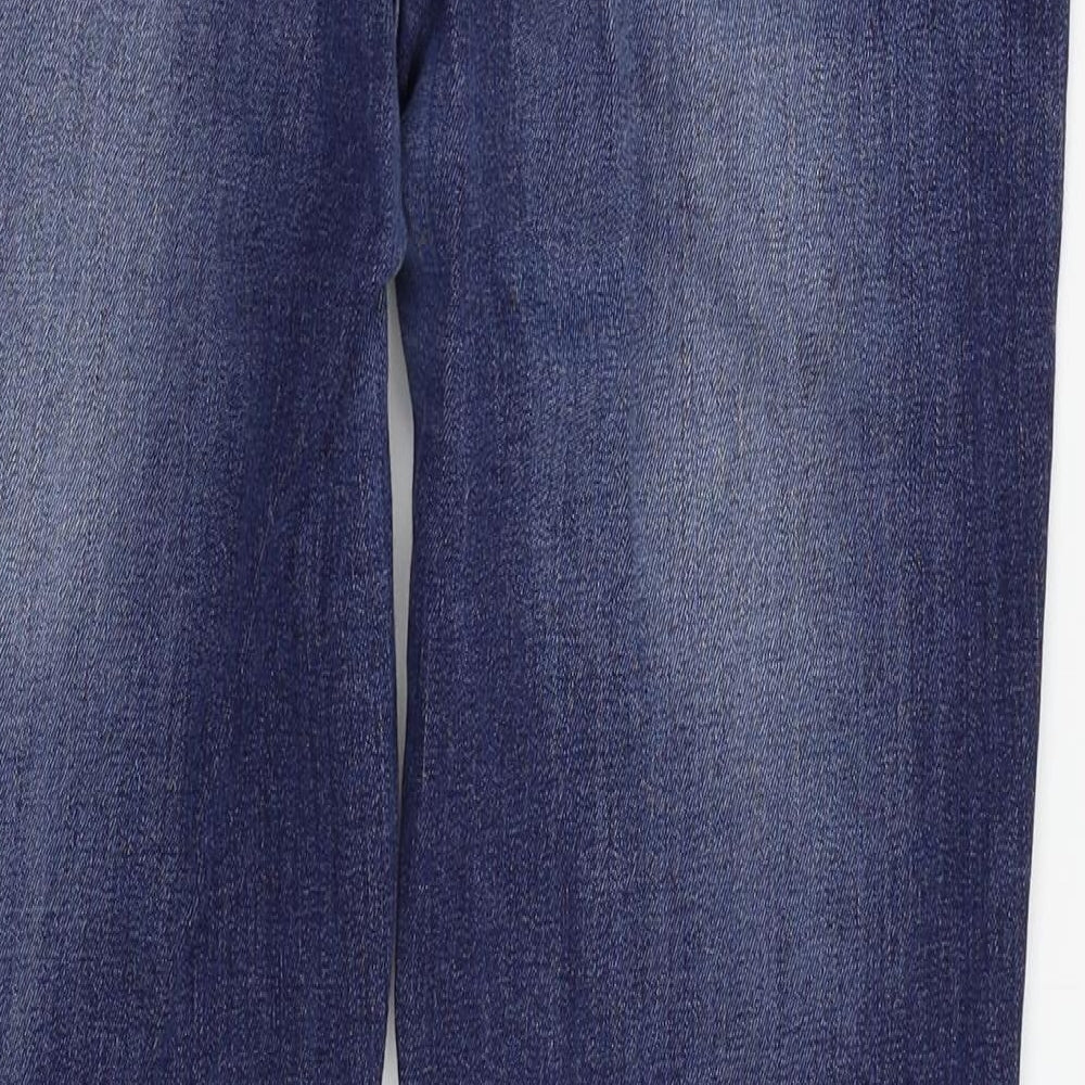 M&S Womens Blue Skinny Jeans Size 16 L25 in