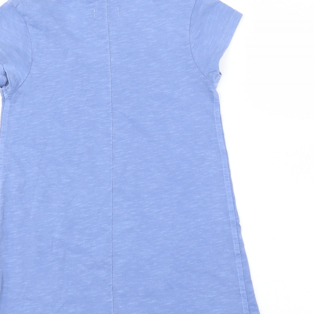 NEXT Girls Blue T-Shirt Dress Size 7 Years - sunshine state