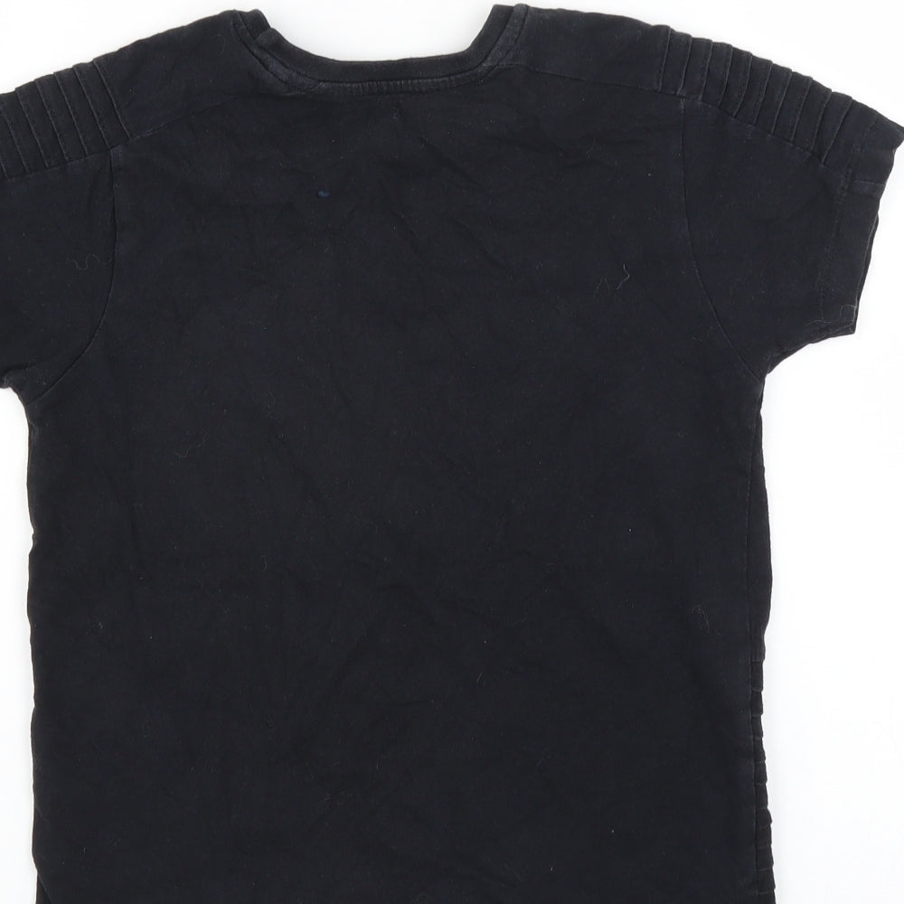 Primark Boys Black Basic T-Shirt Size 7-8 Years - new york