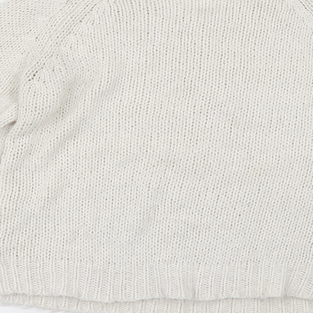 George Womens White Pullover Jumper Size 12