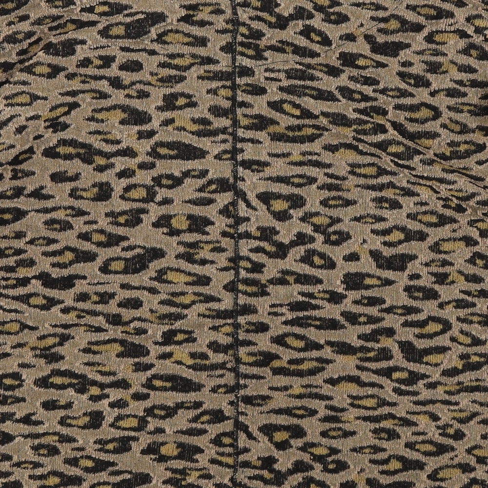 Marks & Spencer Womens Brown Animal Print Knit Pullover Jumper Size 12
