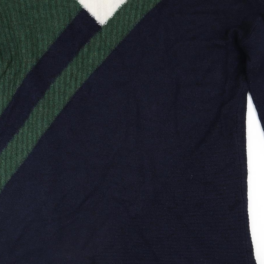 TU Womens Blue Knit Pullover Jumper Size 14