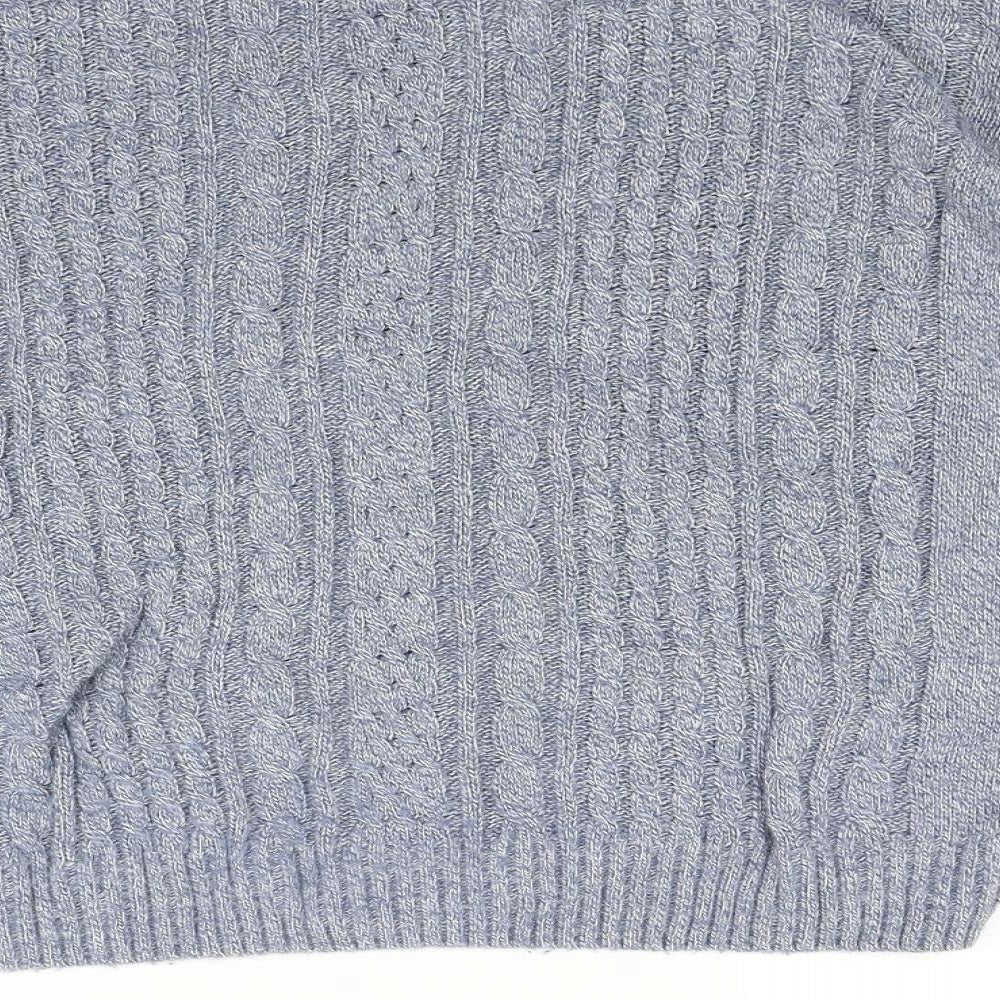 Cedarwood State Mens Blue Knit Pullover Jumper Size M
