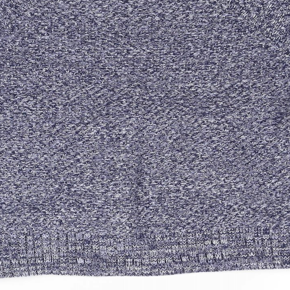 Brand and care label for Tu women’s blue knit jumper, size UK 14