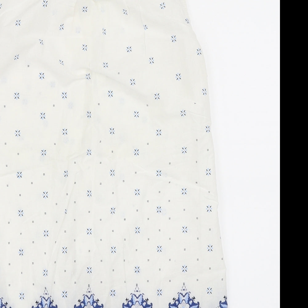 H&M Womens White Basic Button-Up Size 34