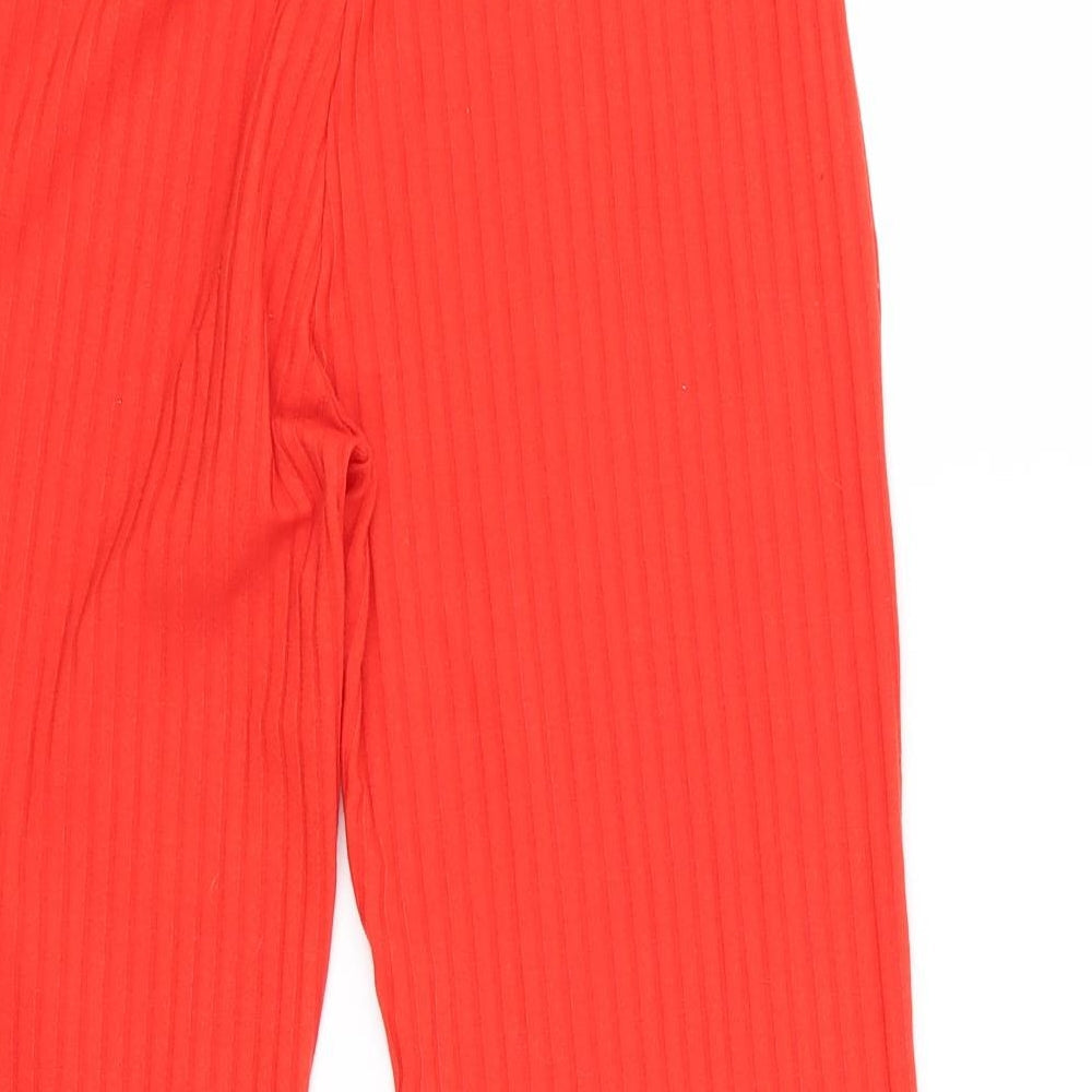 Zara Womens Red Trousers Size 6 L21.5 in