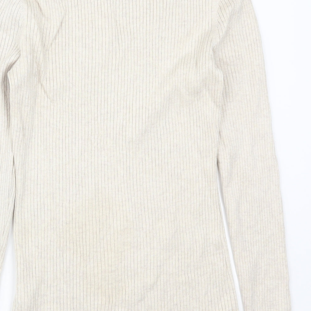 H&M Womens Beige Pullover Jumper Size M