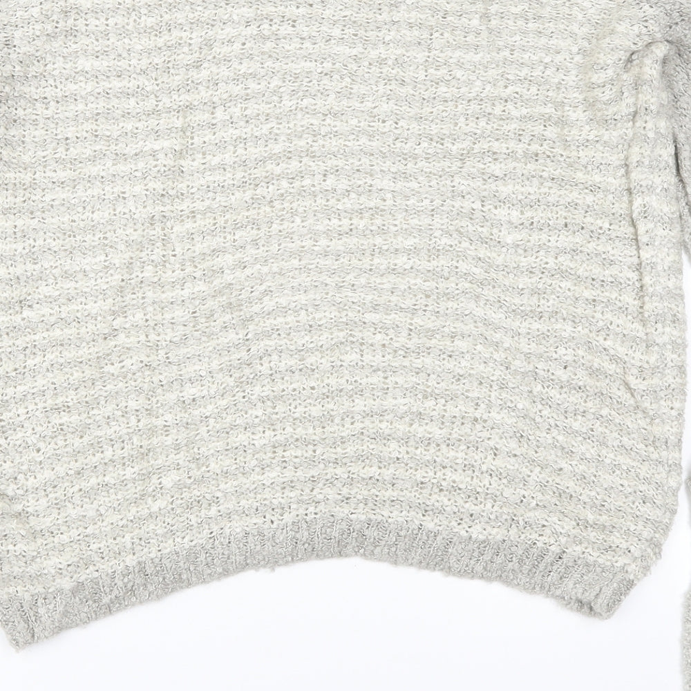 TU Womens Beige Striped Pullover Jumper Size 12