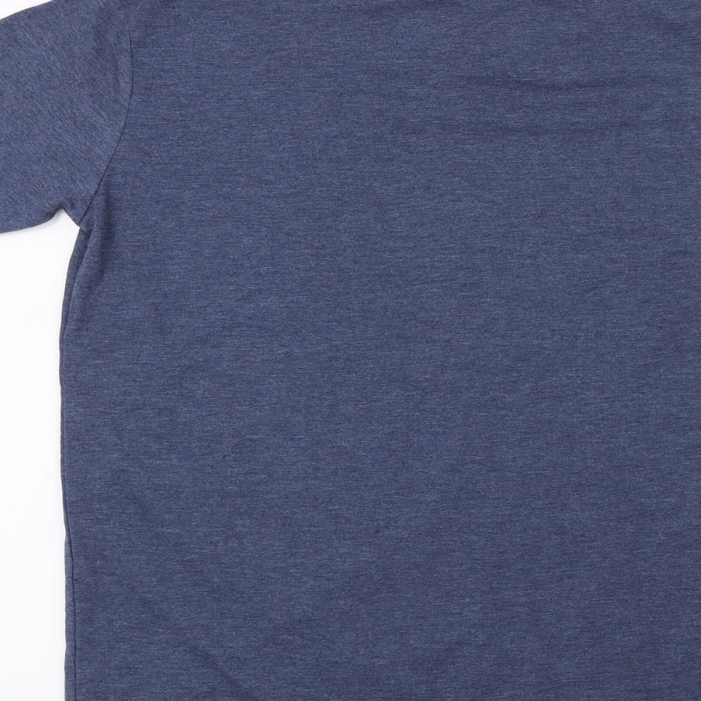 Preworn Boys Blue Basic T-Shirt Size 12 Years - Eat Sleep Scoot Repeat