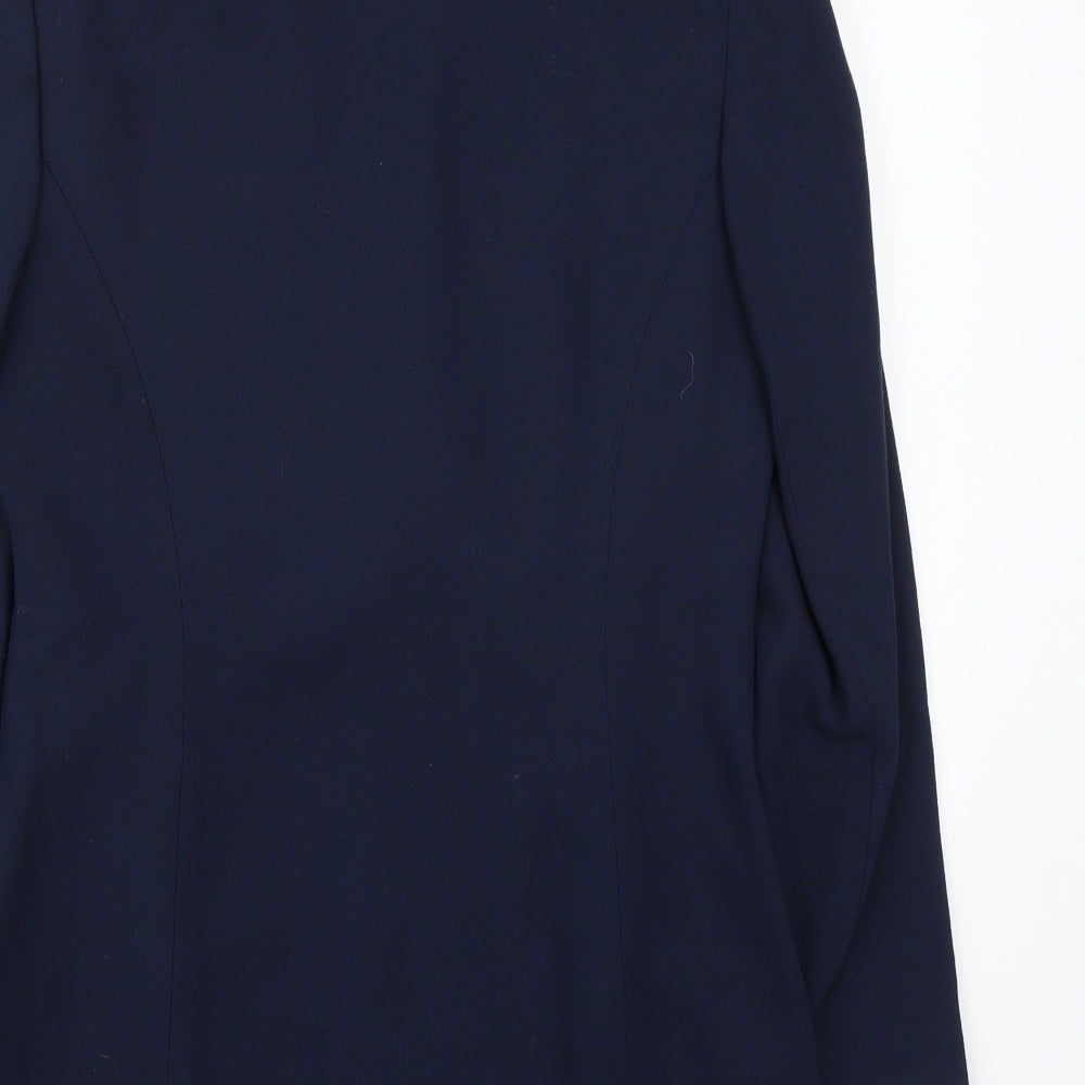 Definitions Womens Blue Jacket Blazer Size 10