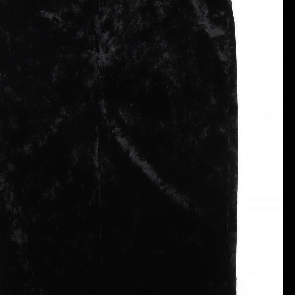 Warehouse Womens Black A-Line Skirt Size 12