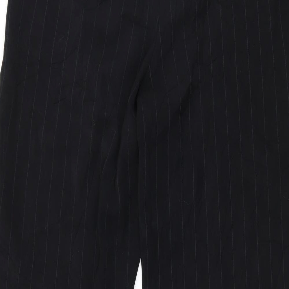 Amartanto Womens Beige Striped Trousers Size 12 L30 in