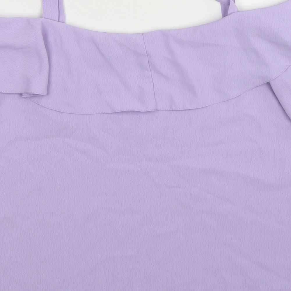 George Womens Purple Basic Tank Size 8