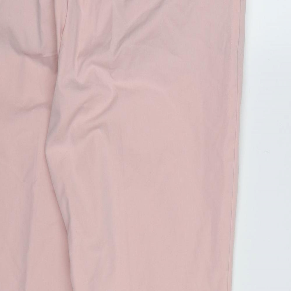 Marks and Spencer Womens Pink Trousers Size 14 L24 in