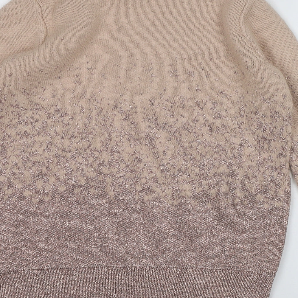 H&M Womens Pink Knit Pullover Jumper Size S