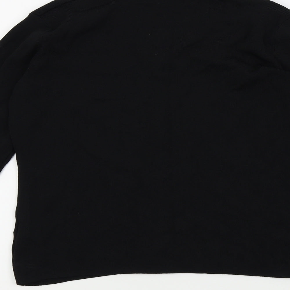 Debbie Morgan Womens Black Pullover Jumper Size S