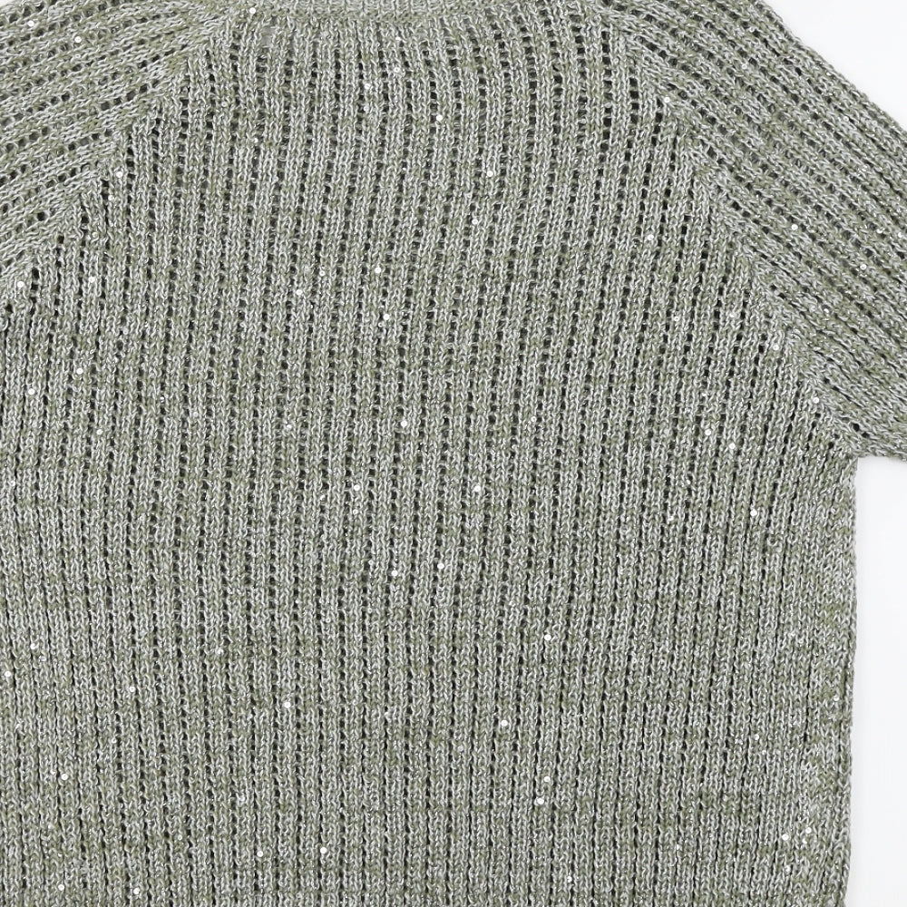 River Island Womens Grey Vest Jumper Size 10
