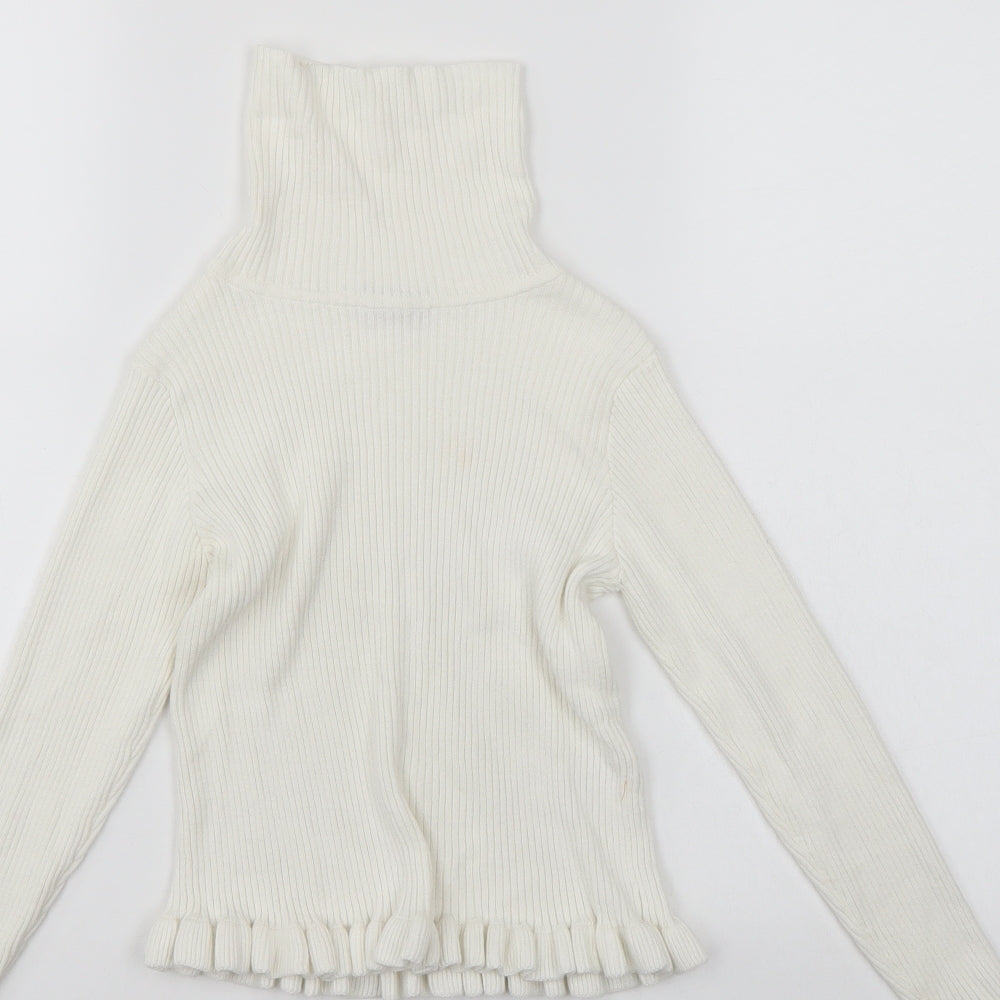 i love girlswear Girls White Pullover Jumper Size 9 Years
