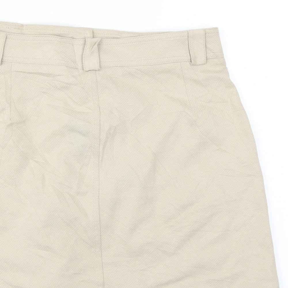 H&M Womens Ivory A-Line Skirt Size M