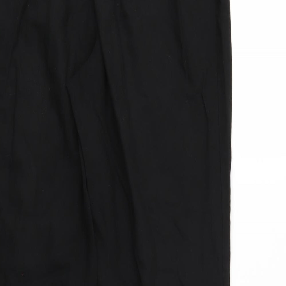 Marks & Spencer Womens Black Trousers Size 12 L28 in