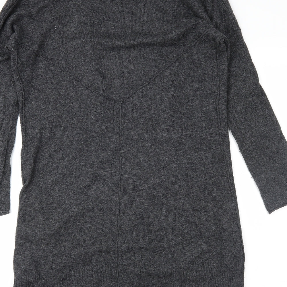 Preworn Womens Grey Wrap Jumper Size 10