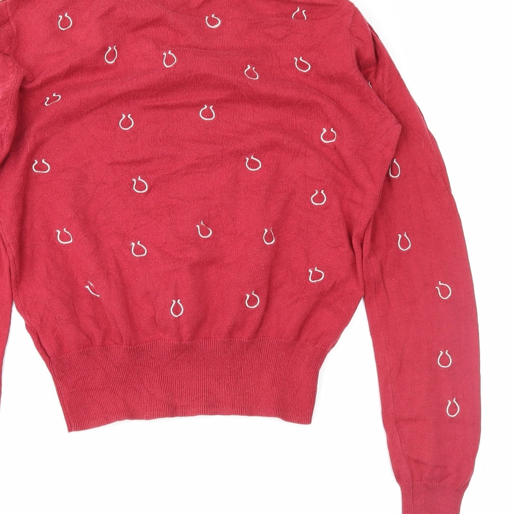 newlook Womens Red Pullover Jumper Size 14
