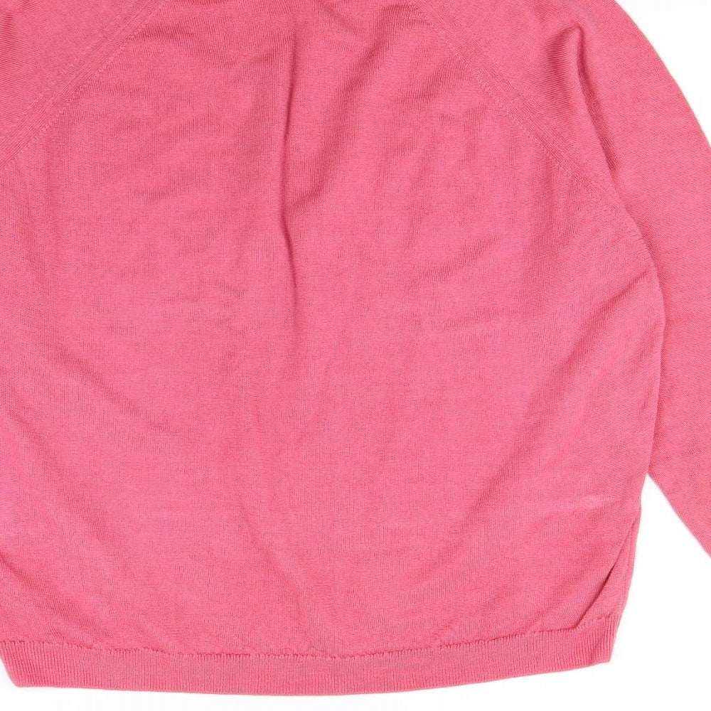 EWM Womens Pink Pullover Jumper Size XL