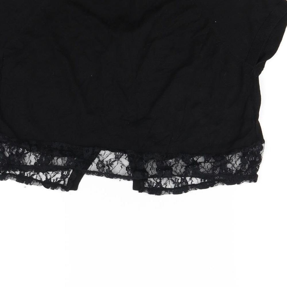 Be Beau Womens Black Cardigan Jumper Size 16