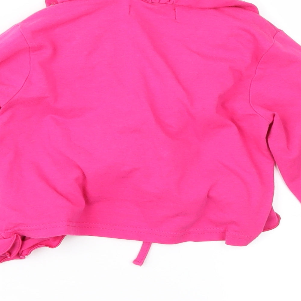 Pom Pom Girls Pink Jersey Jacket Size 6 Years