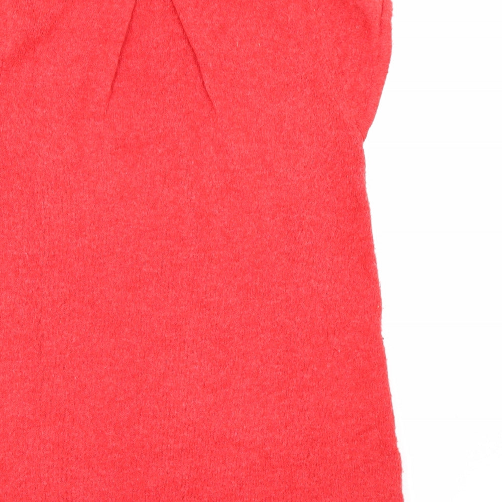 Topshop Womens Red Pullover Jumper Size 8