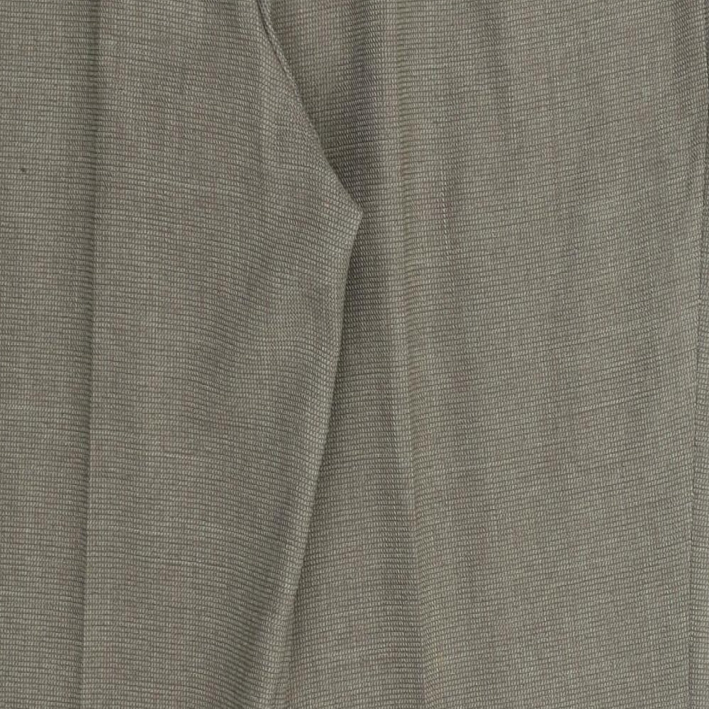 M&S Womens Brown Trousers Size 16 L25 in