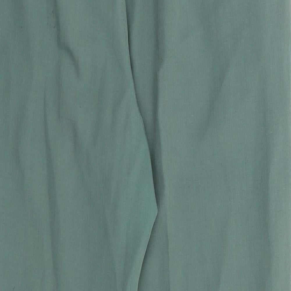 Blue Riinse Womens Green Trousers Size 28 in L24 in
