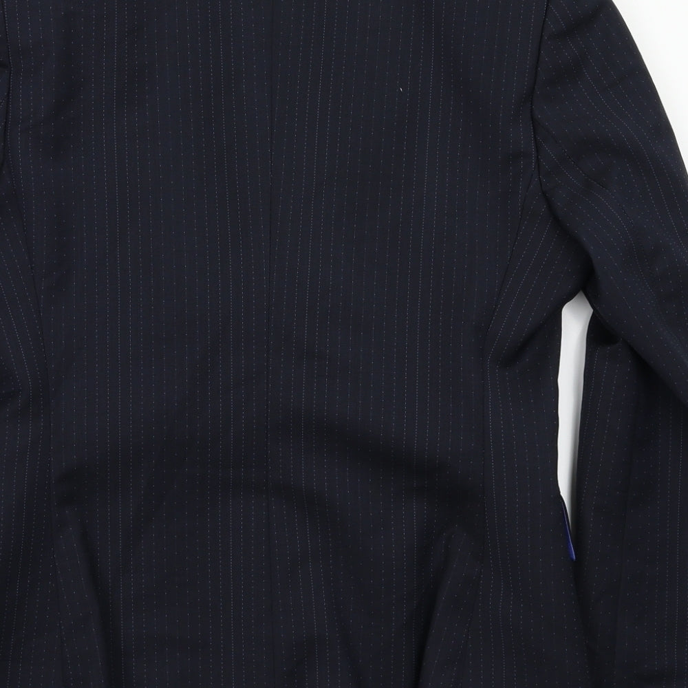 Slater Womens Blue Jacket Blazer Size 8