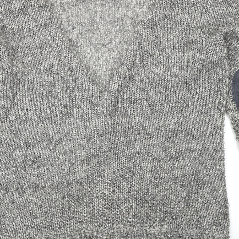 Divided Womens Grey Knit Cardigan Jumper Size 12