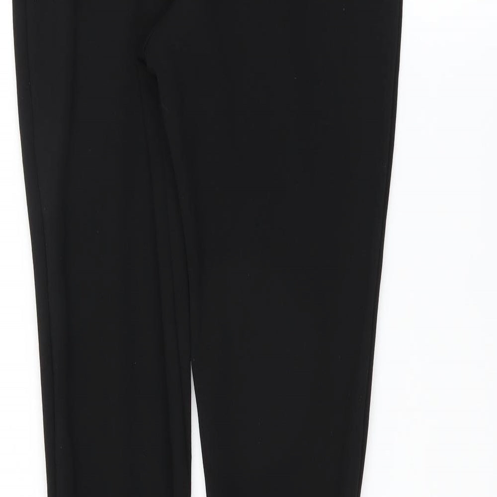 Missguided Womens Black Trousers Size 8 L33 in - Ruffle Hem
