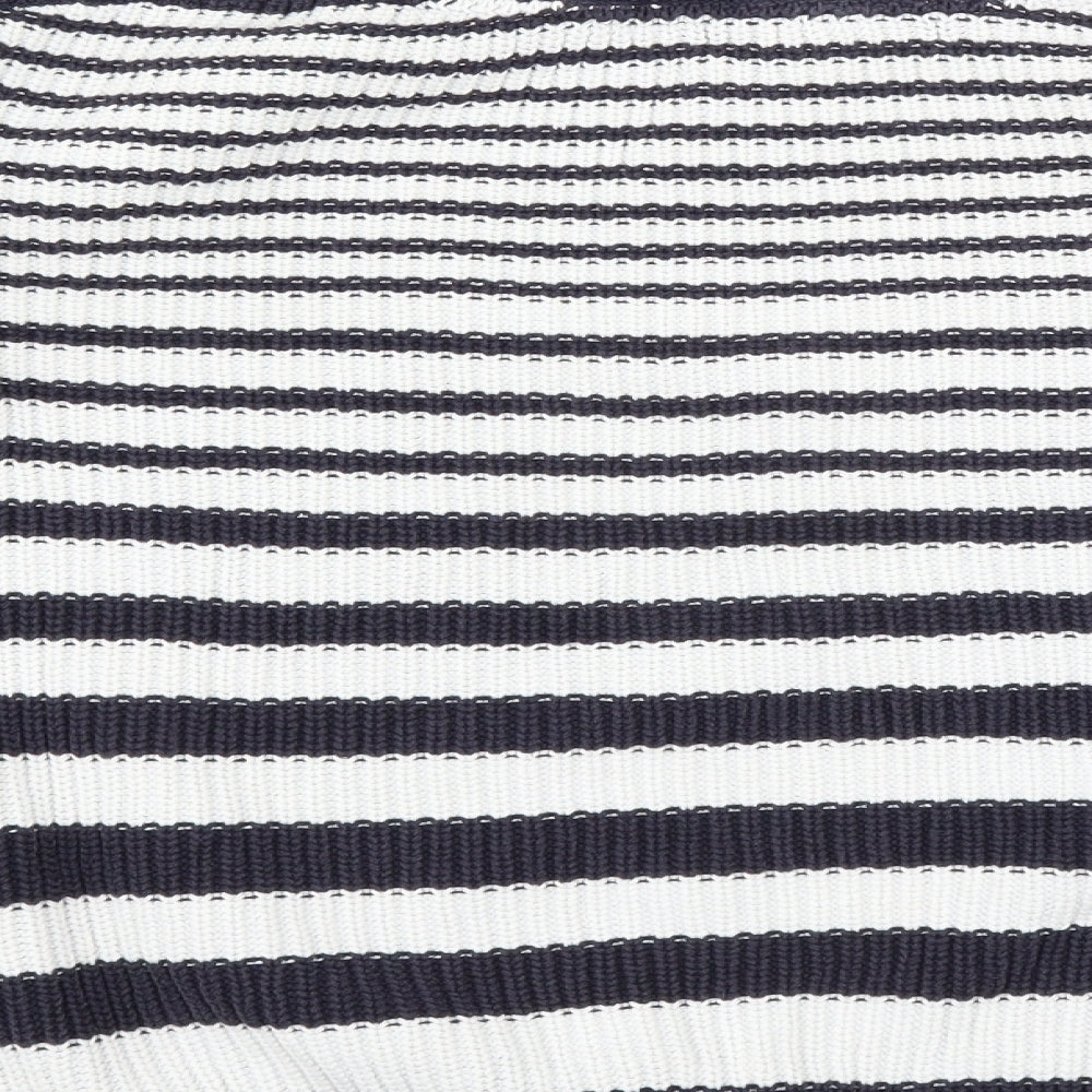 Marks & Spencer Womens Blue Striped Pullover Jumper Size M