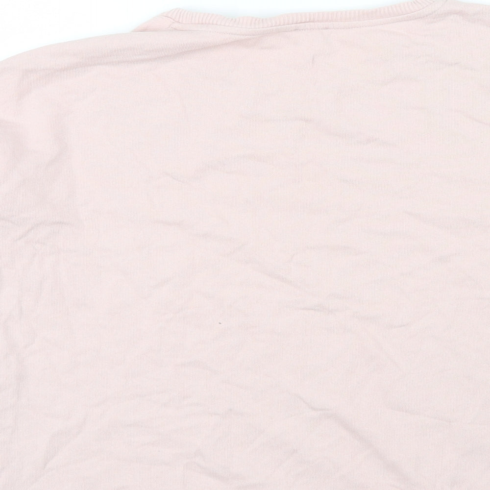 River Island Womens Pink Pullover Jumper Size XS - Rhinestone detail