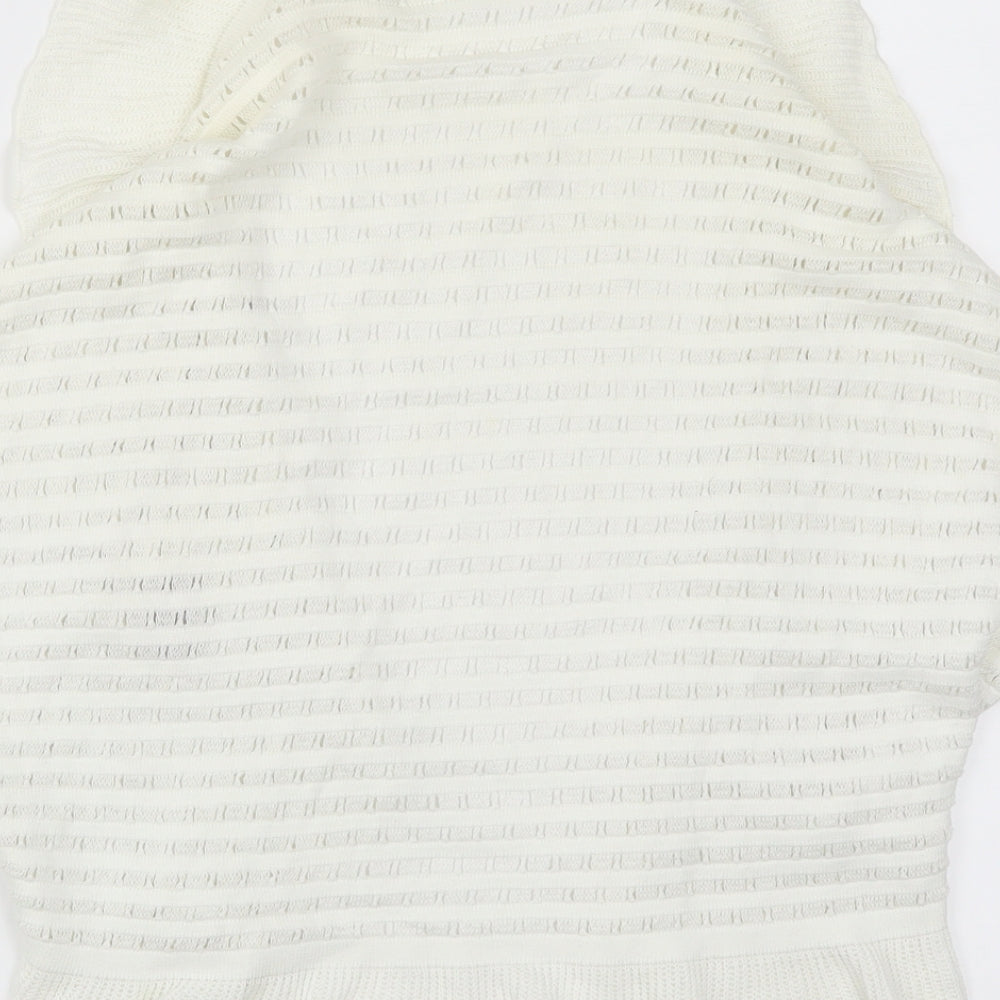 Per Una Womens White Cardigan Jumper Size M