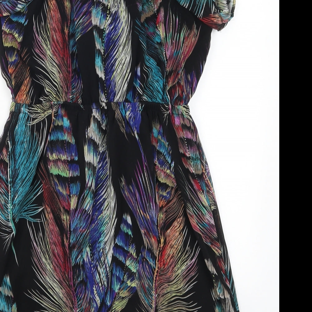 Dynamite Womens Multicoloured Mini Size XS - Feather Print