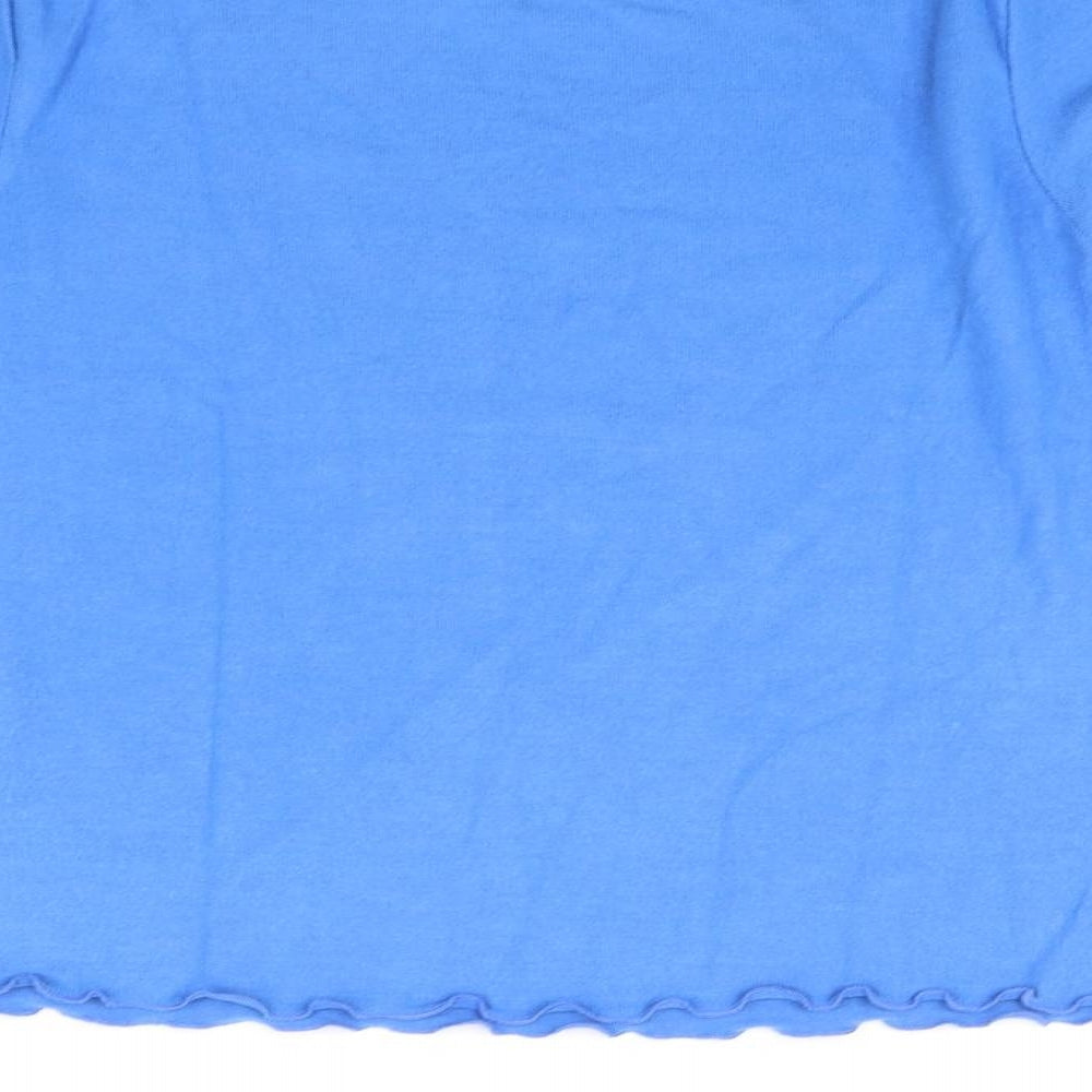 Stradavarius Womens Blue Pullover Jumper Size L