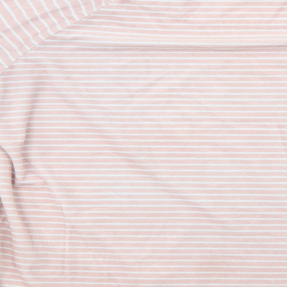 Love to lounge Womens Pink Striped Pullover Jumper Size 14